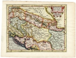 HONDIUS, JODOCUS: MAP OF SLAVONIA, CROATIA, BOSNIA AND A PART OF DALMATIA
